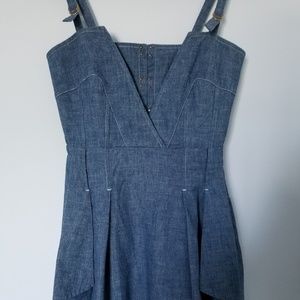 LEIFSDOTTIR Chambray Denim Corset Dress